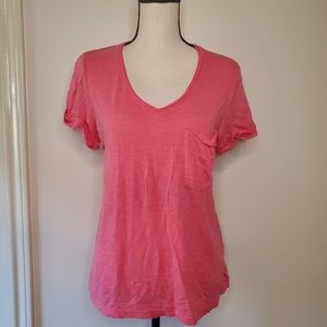 NWT Anthropology t.La pink tee small